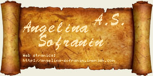 Angelina Sofranin vizit kartica